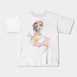 the girl who flows into my heart like water Kids T-Shirt